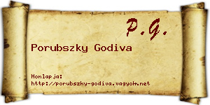 Porubszky Godiva névjegykártya